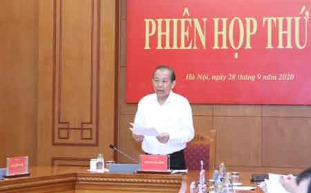 Phó Thủ tướng Trương Hòa Bình chủ trì họp BCĐ cải cách tư pháp Trung ương
